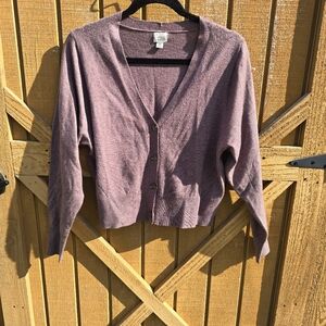 a new day Women's Mauve Cardigan Sweater